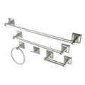 5pc Brushed Nickel Bathroom Accessory Set S24157