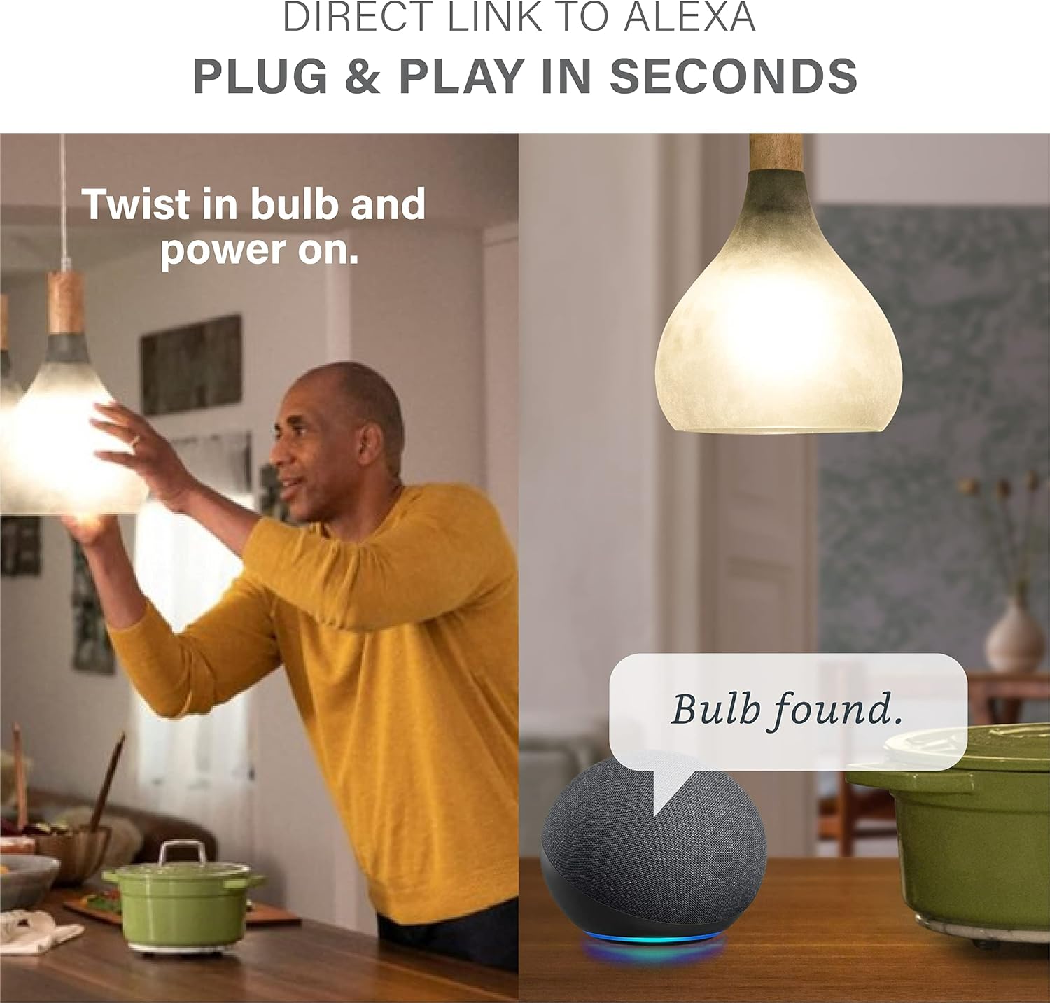 Alexa Light Bulb, Color Changing, E26 60W Equivalent, 2-Pack C7615