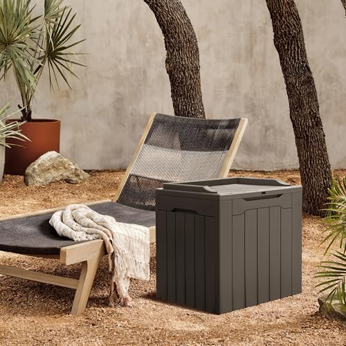 31 Gallon Black Outdoor Storage Box Q76524
