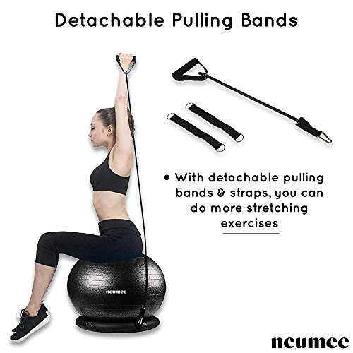 Large Size 65 cm Exercise Ball Chair with Stability Base N51416
