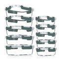 10 Pack Glass Meal Prep Containers with Lids J3816