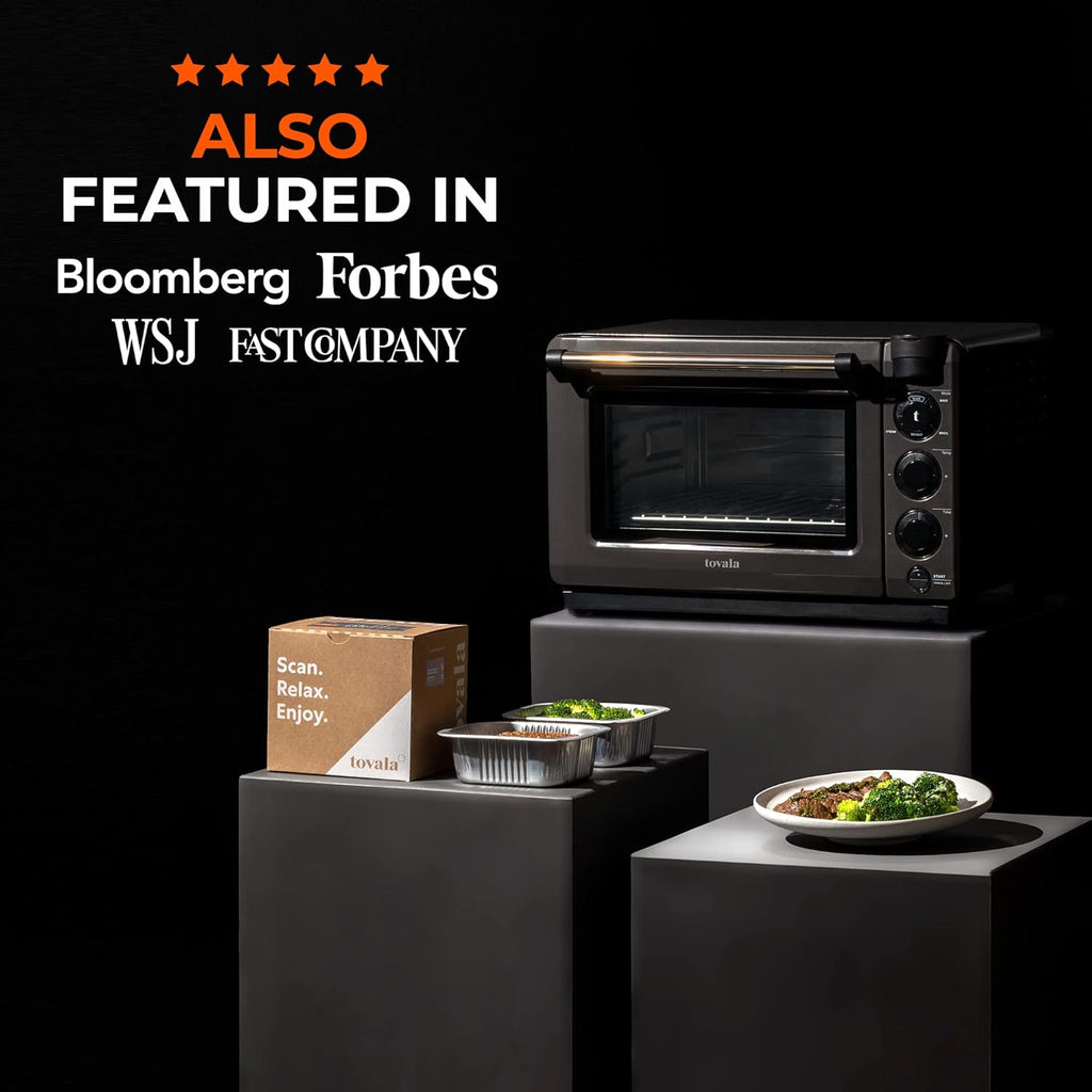 Black & Stainless Steel Smart Steam Oven U754378