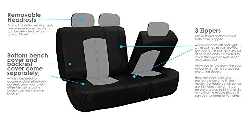 Beige PU Leather Car Seat Cover Full Set Q152