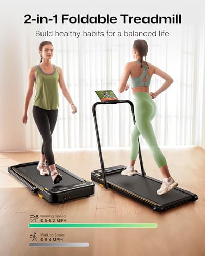 Compact Folding Treadmill with Safety Handle R831