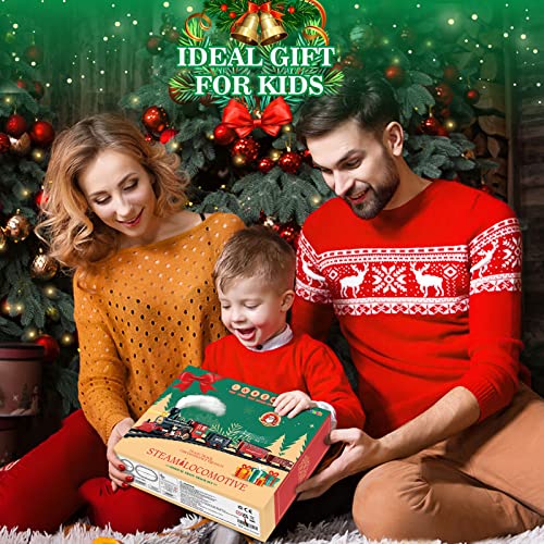 Train Set with Steam, Light and Sounds, Electric Train Toy W16886