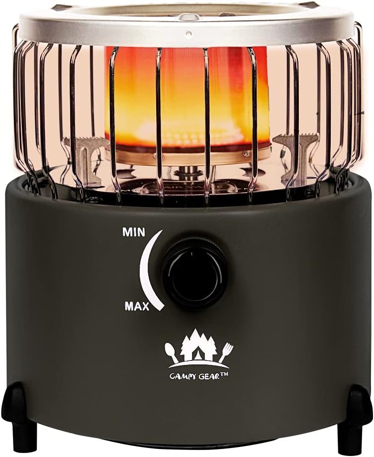 2 in 1 Portable Propane Heater & Stove, Navy Blue L20334
