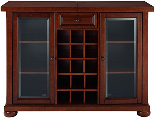 Black Sliding Top Bar Cabinet E5606