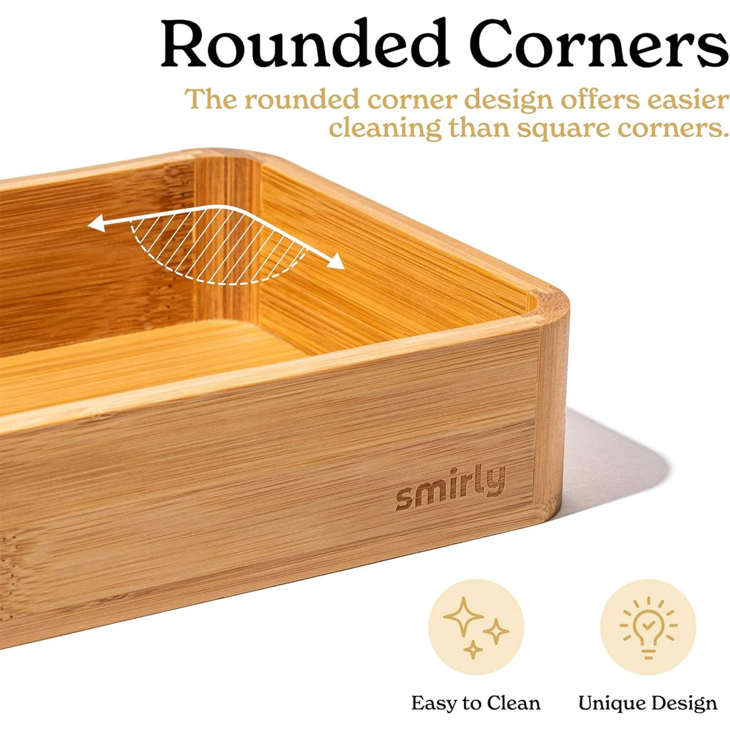 8-Piece Bamboo Kitchen Drawer Organizer Set T36135