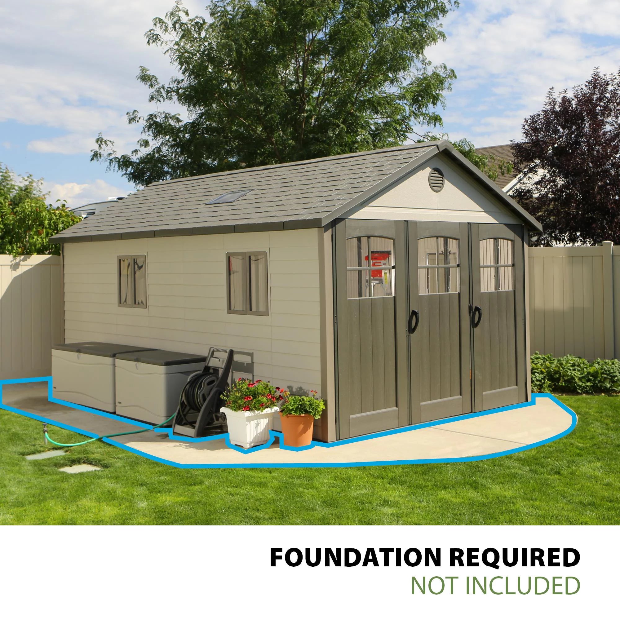 11 ft. x 18.5 ft. Outdoor Storage Shed X392804