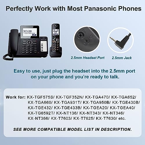 2.5mm Phone Headset with Microphone Noise Cancelling Q352