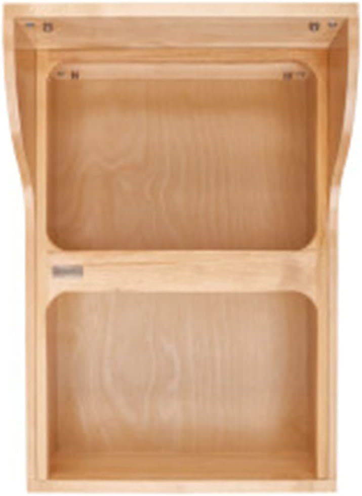 Double 35-Quart Maple Bottom Mount Kitchen Pullout Waste Container Trash Can with Soft-Close Slides, Silver R738731