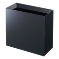 White Plastic Tall Trash Can with Handle V36866