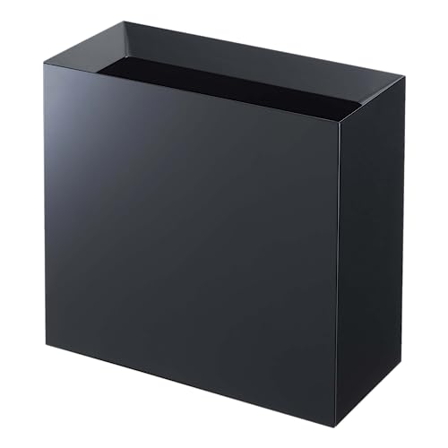 White Plastic Tall Trash Can with Handle V36866