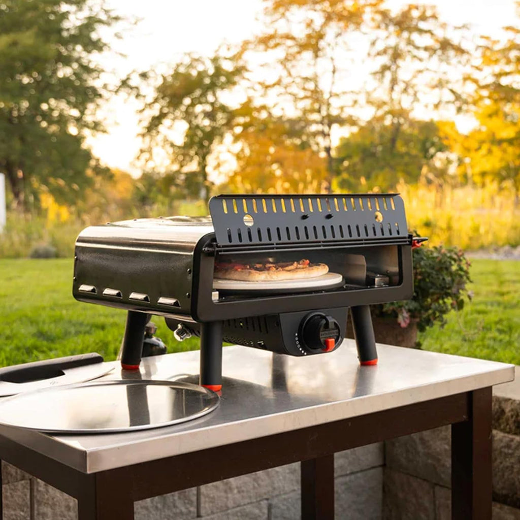 Portable Outdoor Electric Pizza Oven with 13" Rotating Cordierite Stone J80030