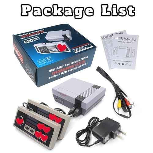 Grey Retro Game Console with 620 Classic Games O514