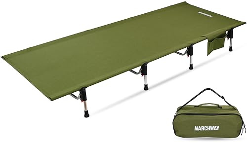 Lightweight Folding Camping Cot Bed with Lever Lock (Black) J274551