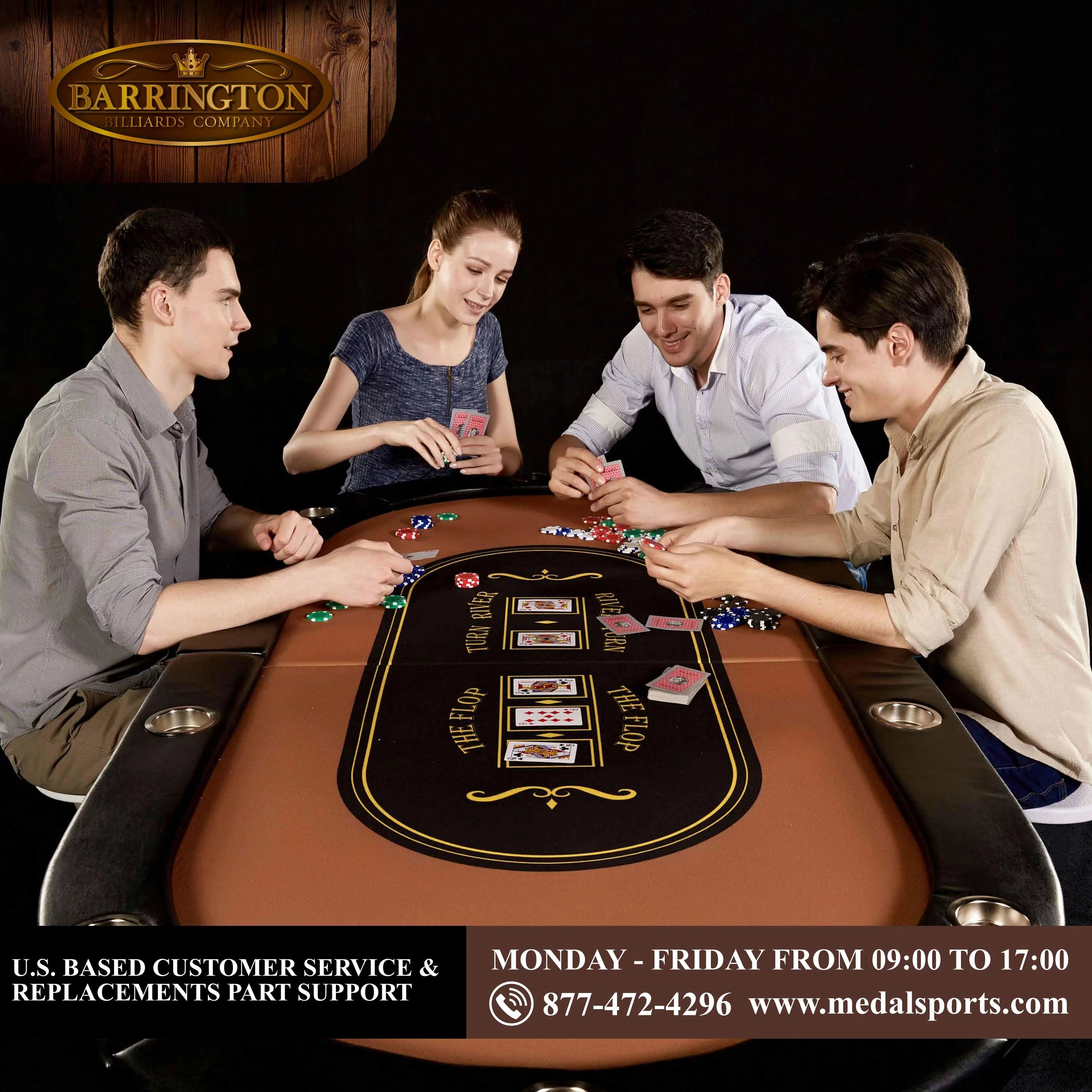 10-Player Poker Table D74400