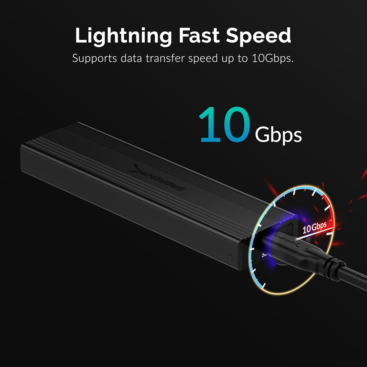 USB 3.2 10Gbps Type C Tool Free Enclosure for M.2 PCIe NVMe and SATA SSDs T93355