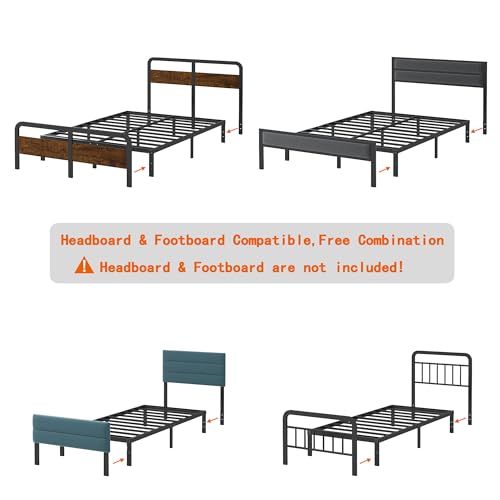 Black Metal Bed Frame O75936