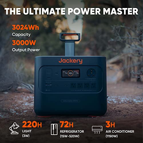 3024Wh Capacity 3000W Output Portable Power Station J49118