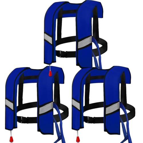 3-Pack Automatic Inflatable Life Jacket with CO2 Inflation T852