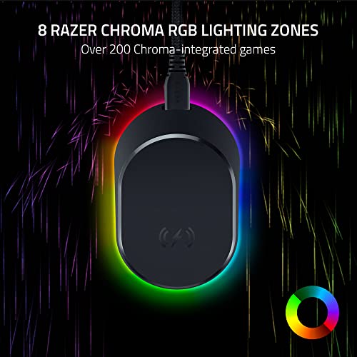 Wireless Gaming Mouse with Interchangeable Side Plate, 20K DPI Optical Sensor, Chroma RGB Lighting W2954