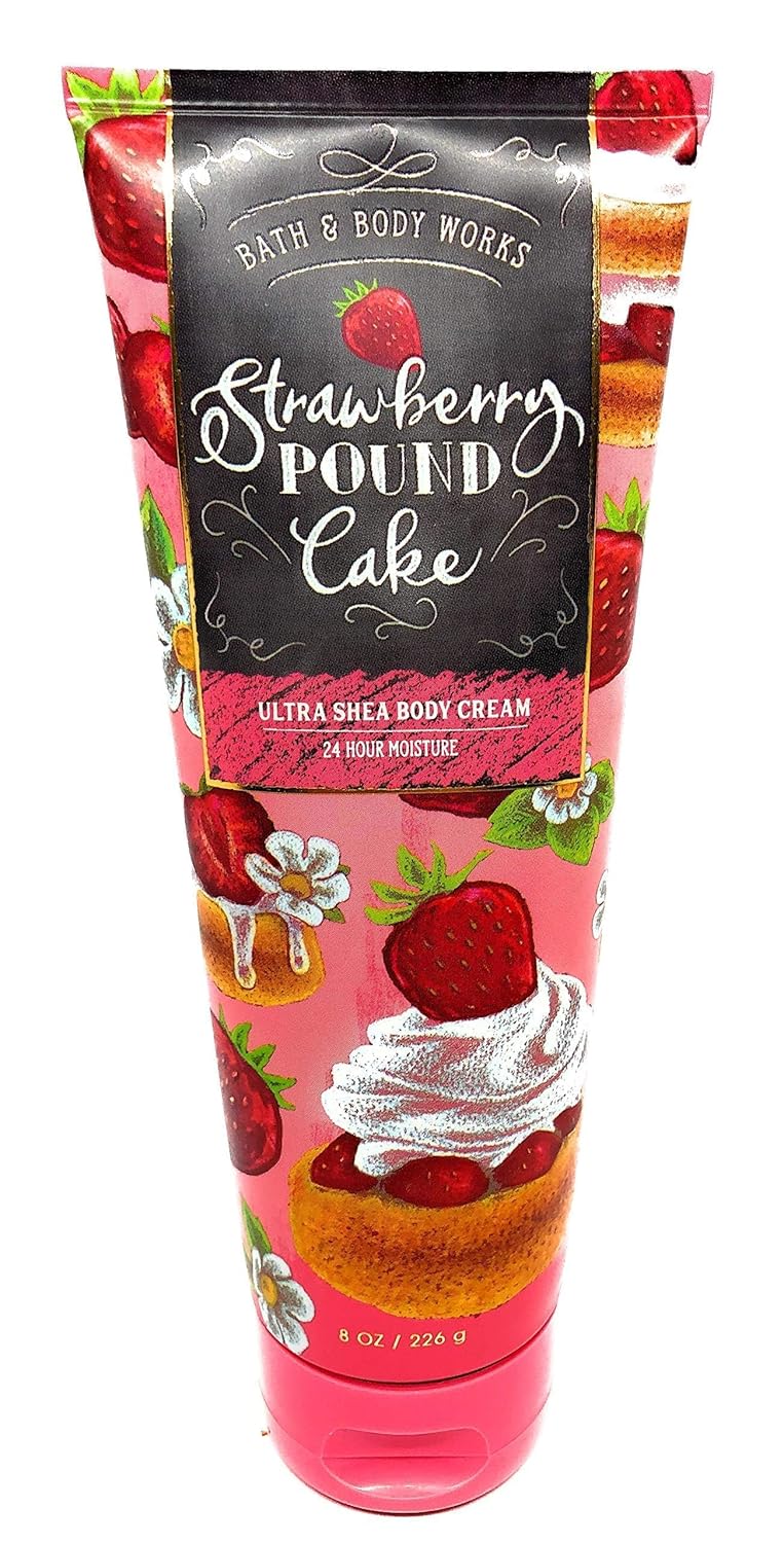 Strawberry Pound Cake Body Cream 8 Ounce L867