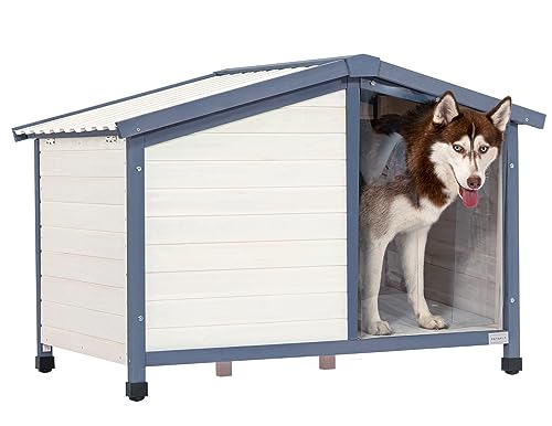 White Small Dog House with PVC Roof F589651