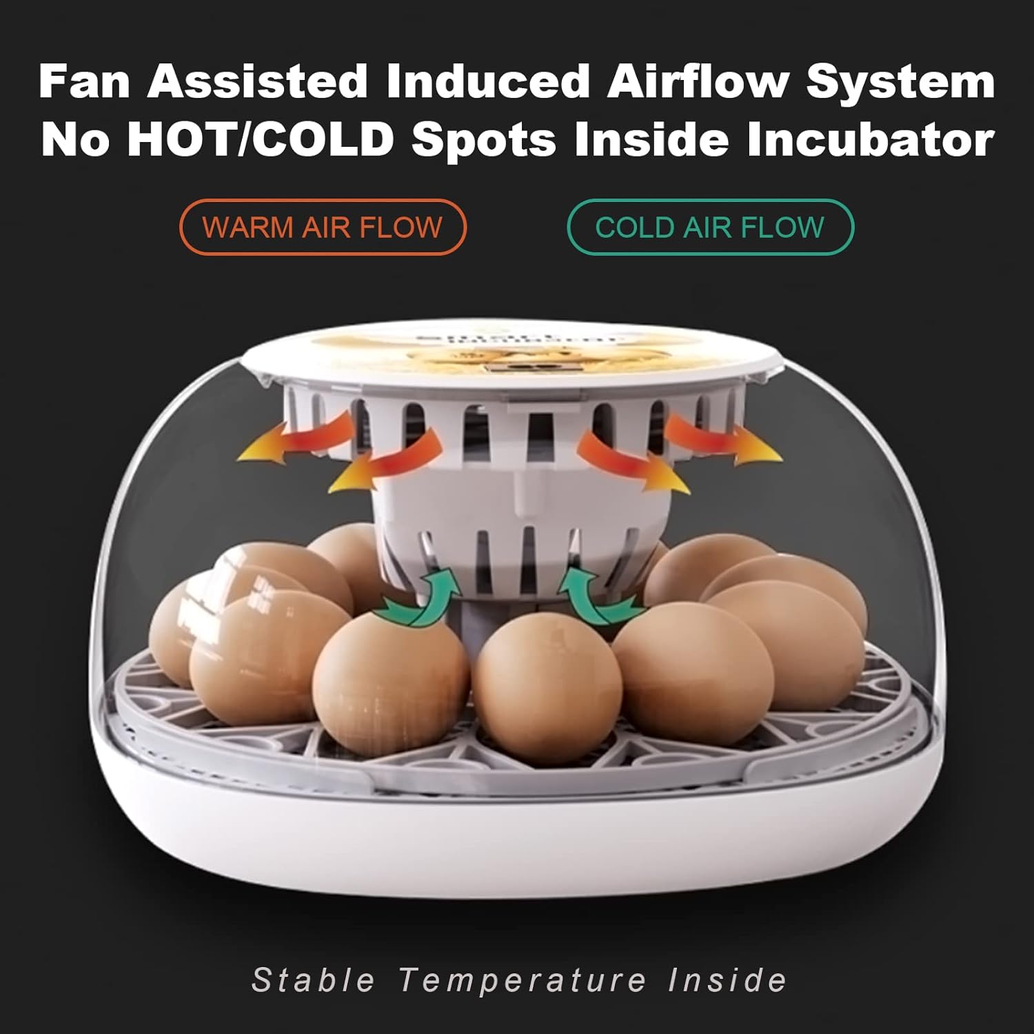 12-24 Egg Incubator with Automatic Egg Turner H921