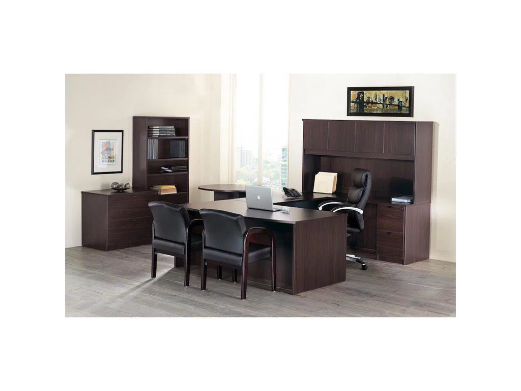 Espresso Laminate 3-Drawer Desk 72" x 36" x 29" V1912