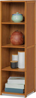 4-Tier Narrow Bamboo Bookcase M683