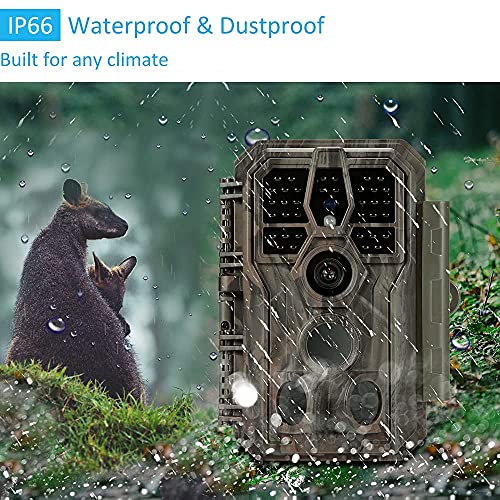 48MP 1296p Trail Camera with 100ft Night Vision L7275
