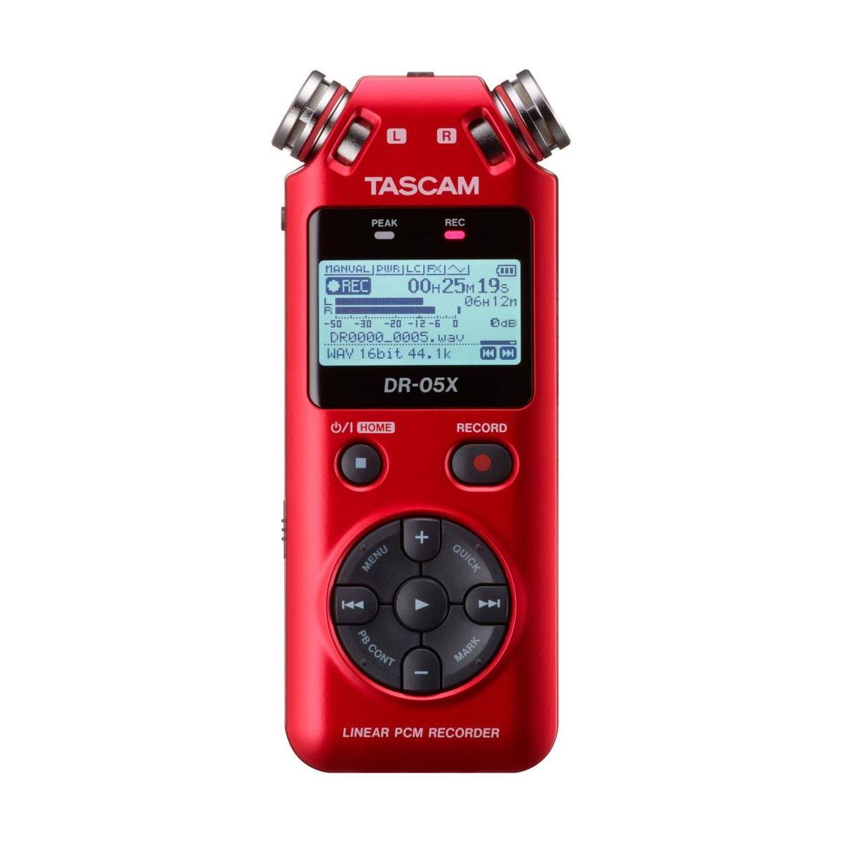 Red Stereo Handheld Digital-Audio Recorder S7842