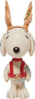 Peanuts Snoopy Reindeer Miniature Figurine, 3.82 Inch, Multicolor V4258