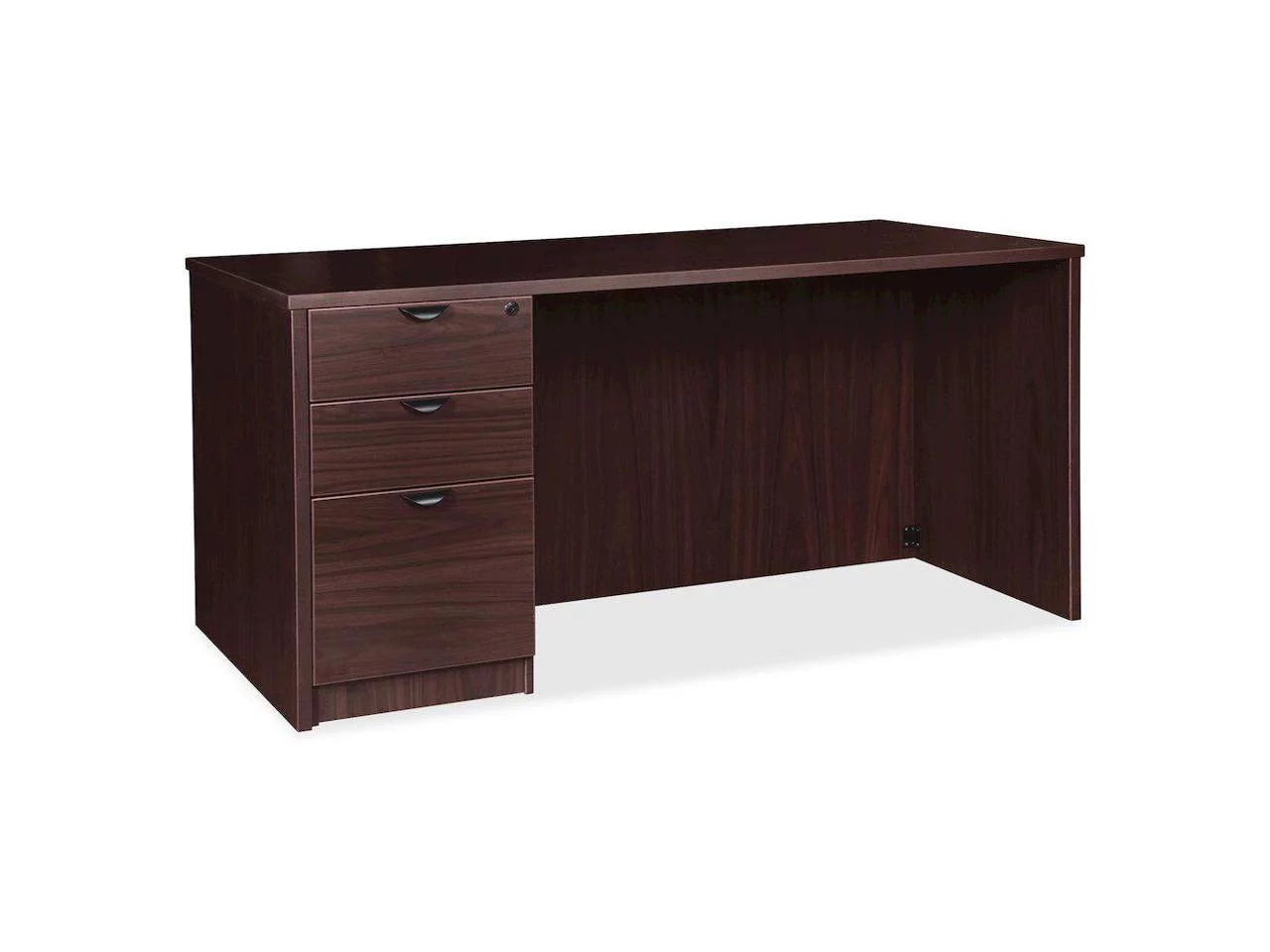 Espresso Laminate 3-Drawer Desk 72" x 36" x 29" V1912