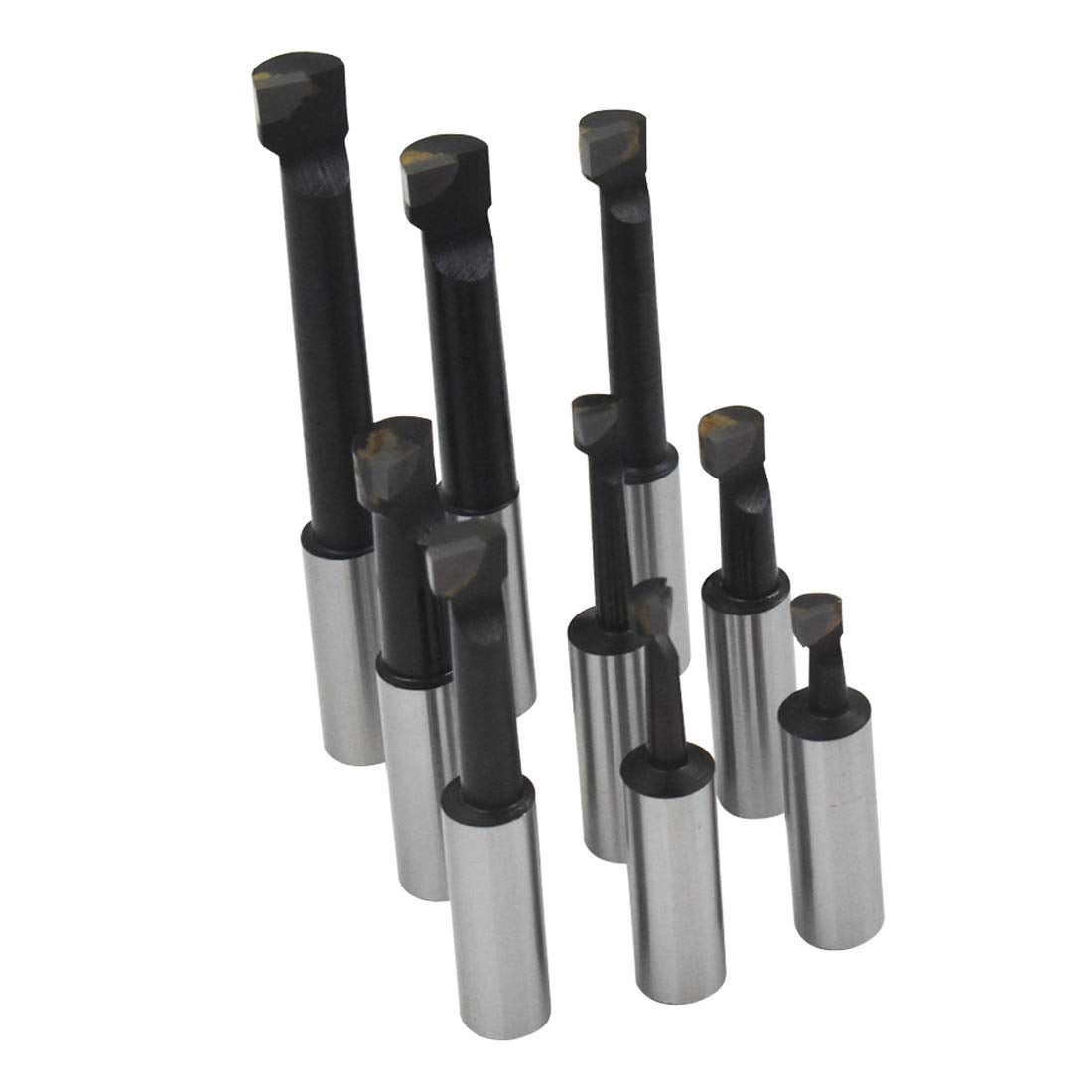 9pcs R8 Shank 1/2 Carbide Boring Bar Set C1259