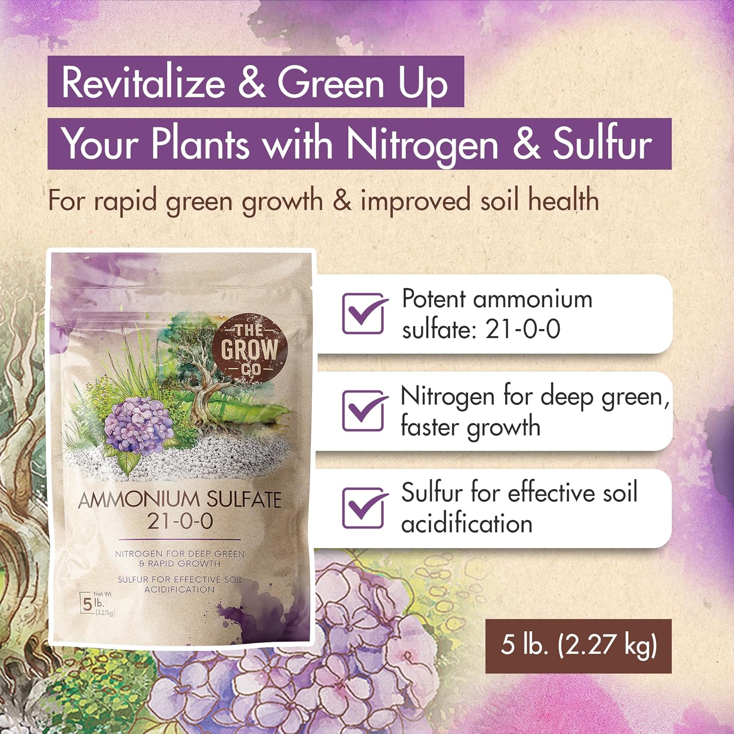 5 lb. Ammonium Sulfate 21-0-0 Fertilizer S7623