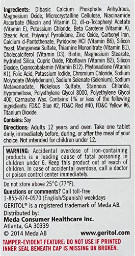 Geritol Complete Tablets 100 Tablets Z63732