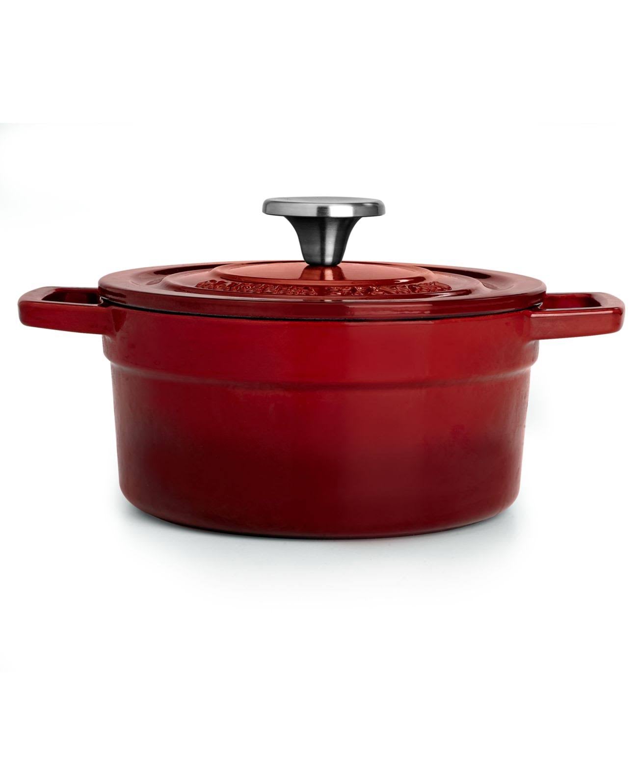 Enameled Cast Iron 2-Qt. Round Covered Dutch Oven E20635