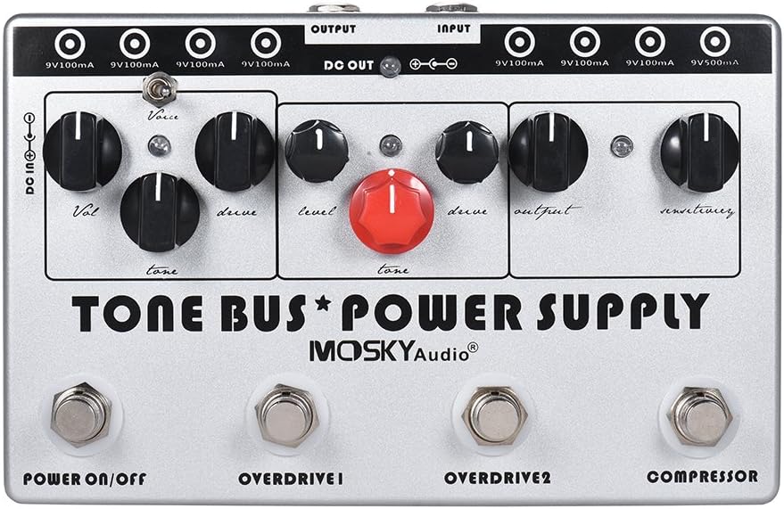 3 Effects Pedal and 8 Outputs Power Supply Multieffects Processor U208