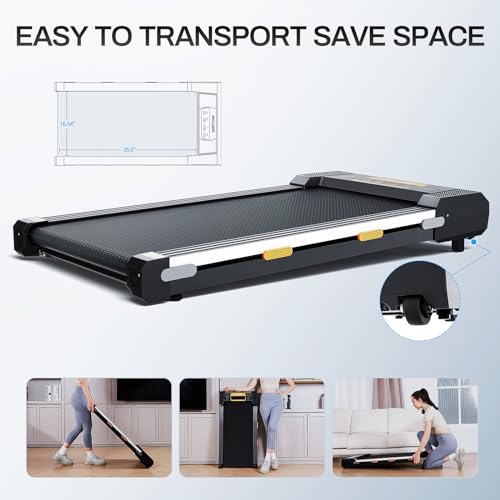 2 in 1 Under Desk Treadmill with Remote Control H582