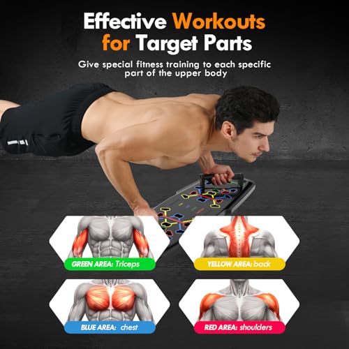 Push Up Board with Resistance Bands and Ab Roller Wheel K97926