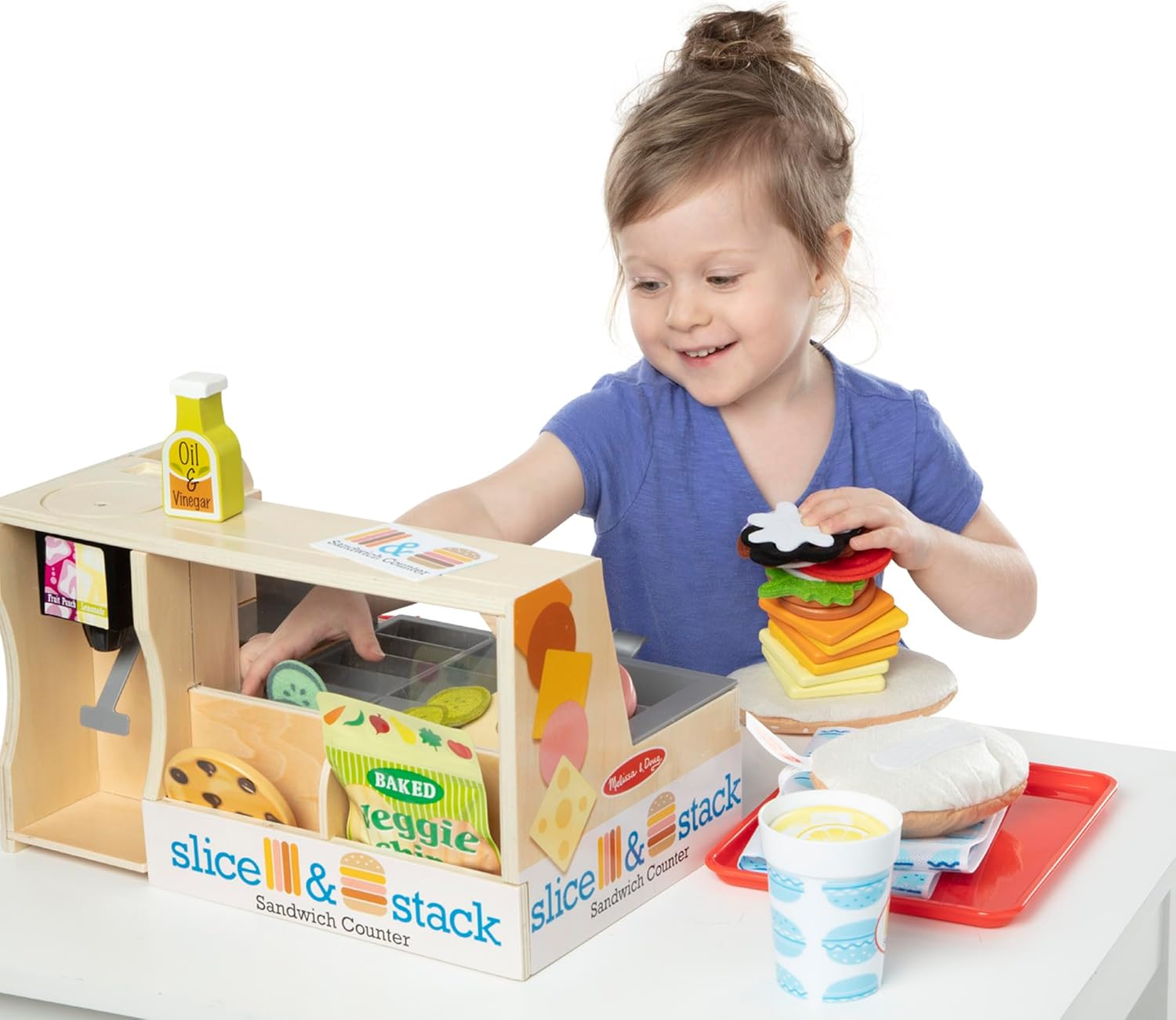 56-Piece Wooden Pretend Play Food Set X3967