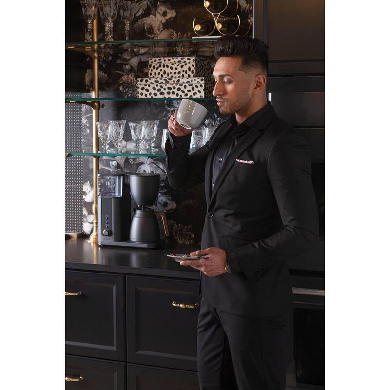 10 Cup Matte Black Drip Coffee Maker with Thermal Carafe N80947