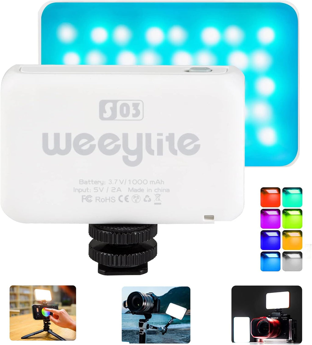 Portable LED Video Light Panel, 3300K-5600K On-Camera Photography Lighting Kit Y486448