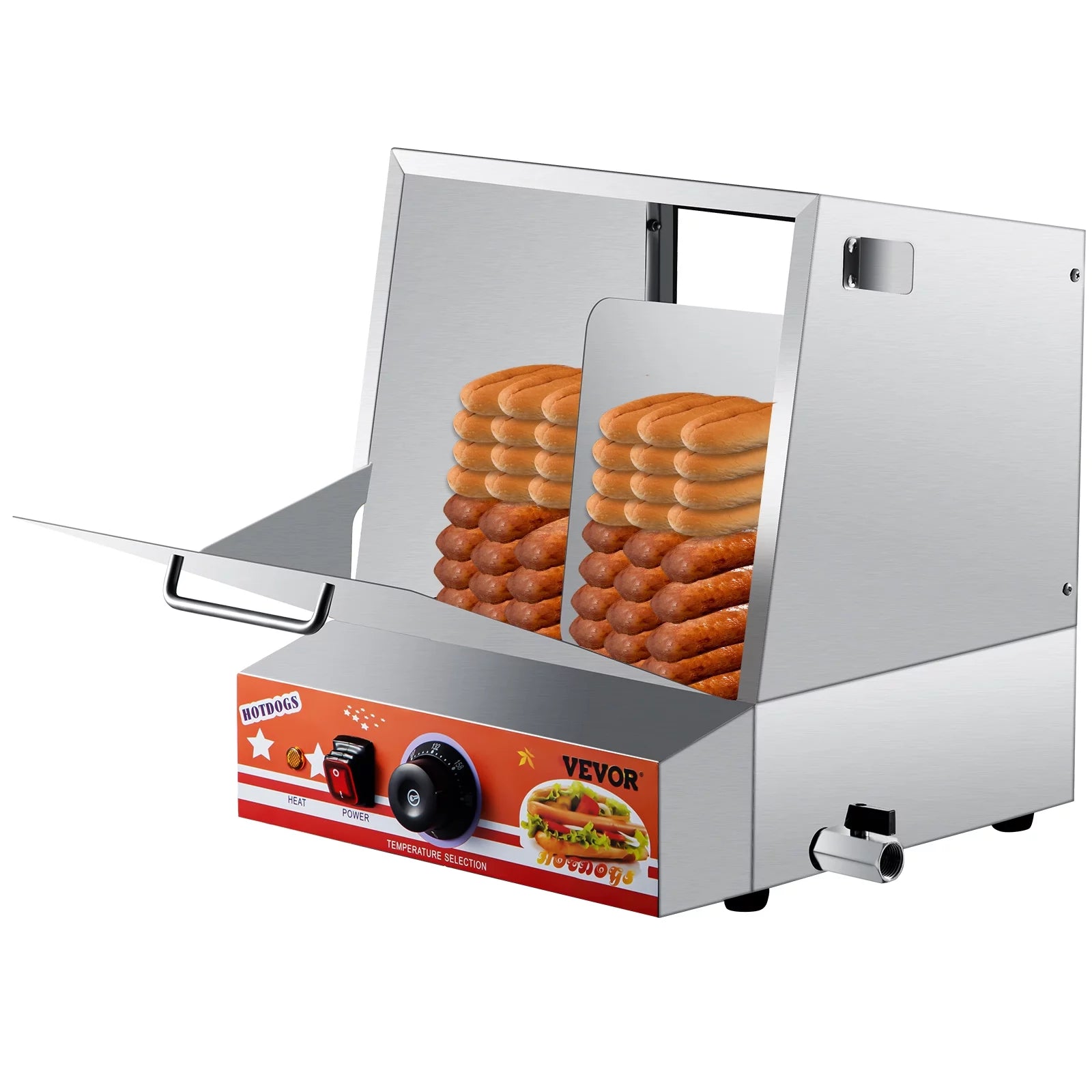 36L Stainless Steel Hot Dog Steamer R55693