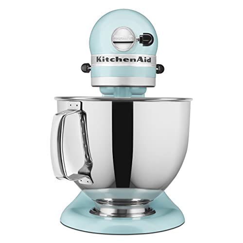 5 Quart Tilt Head Stand Mixer with Pouring Shield, Removable bowl, Aqua Sky L71289