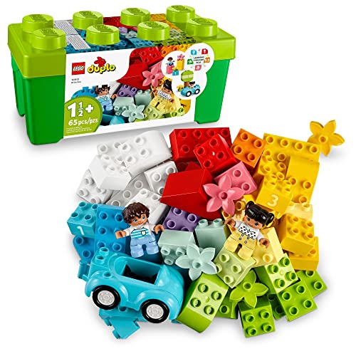 LEGO DUPLO Classic Brick Box Building Set with Storage Organizer, Toy Car, Number Bricks O850