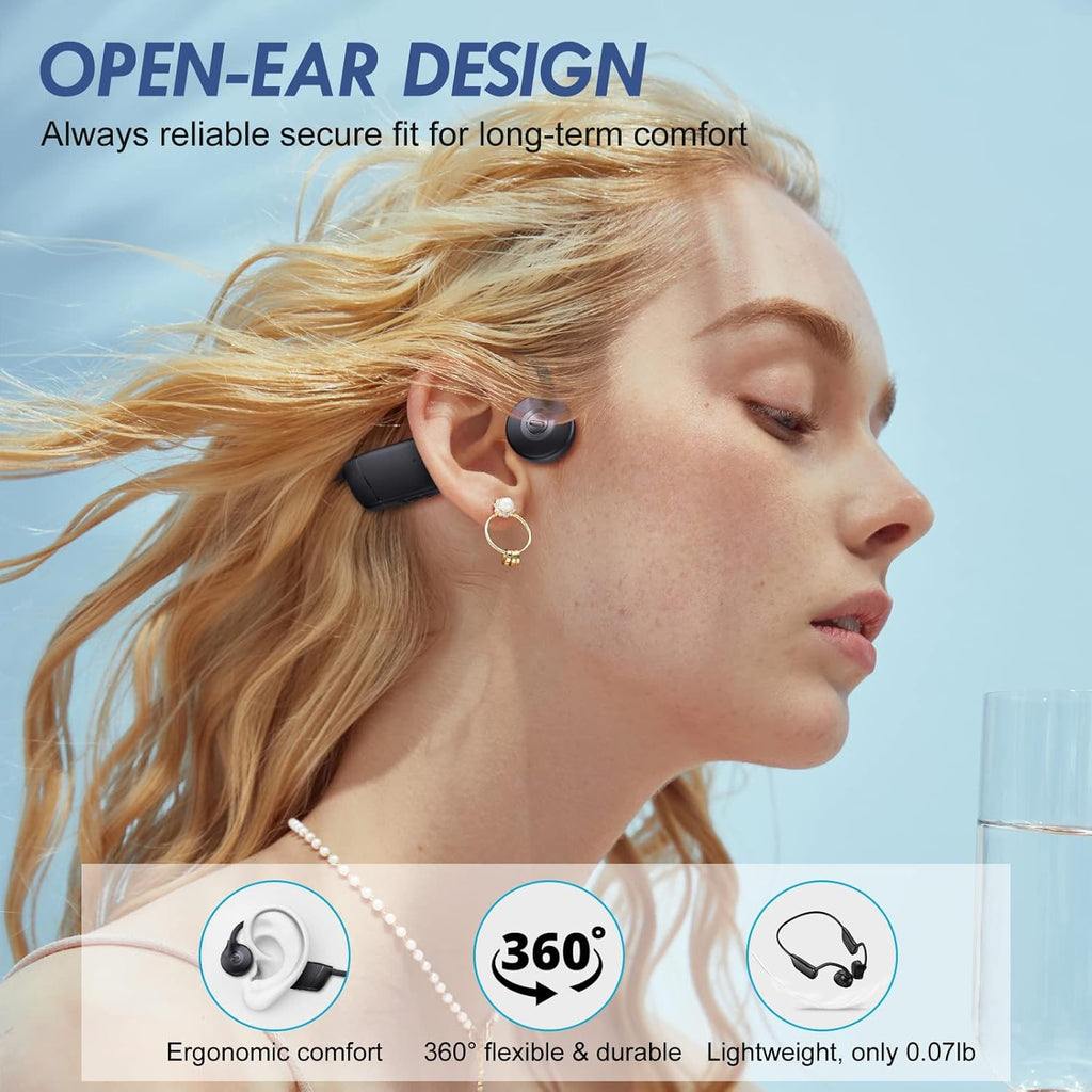 Wireless Open Ear Bluetooth Headphones IPX7 Waterproof Pack of 2 G19182