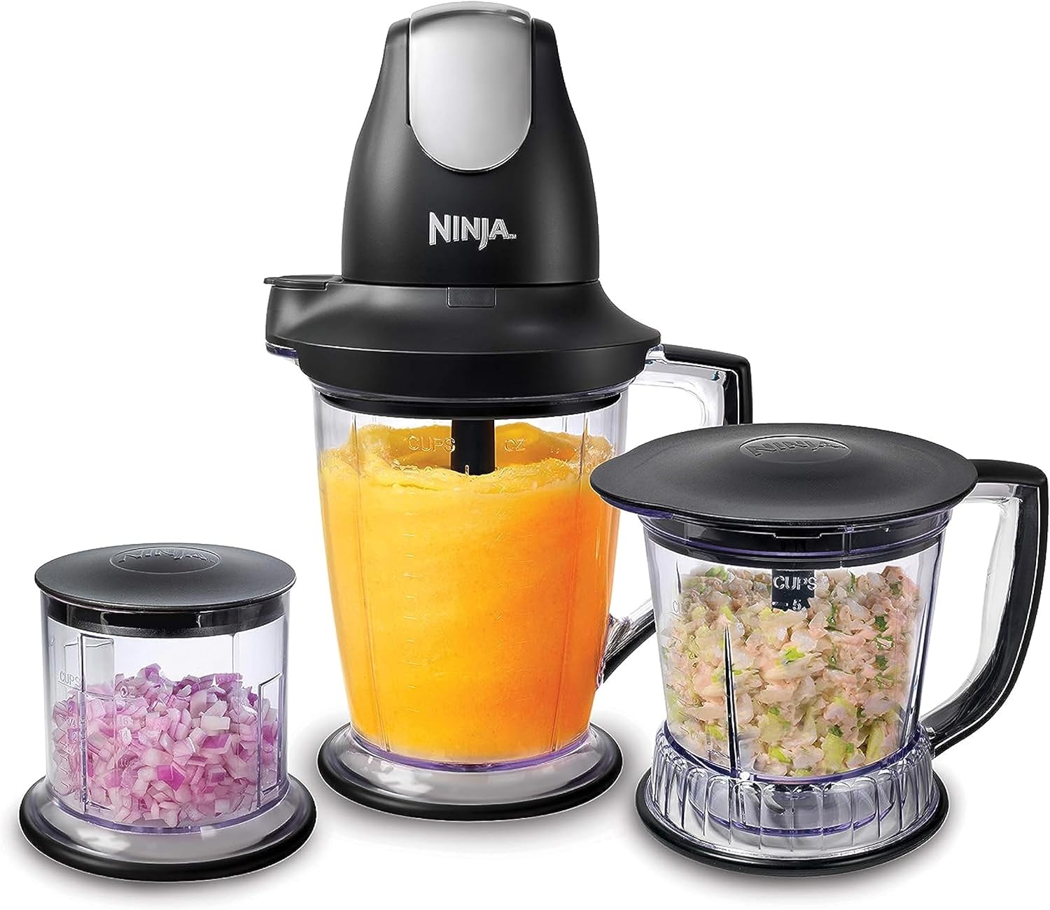 Black Blender Food Processor with 48oz Pitcher Q643743